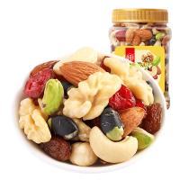 华味亨450g混合坚果果干八珍款核桃仁开心果仁罐装坚果