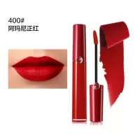 阿玛尼(ARMANI)臻致丝绒哑光唇釉400 6.5ml(阿玛尼红 红管唇釉 口红 丝绒哑光)