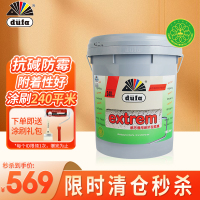 都芳(DUFA)都芳漆 通用经济型抗碱抗水底漆 内墙乳胶漆 水性油漆涂料 墙面漆白色18L