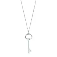 Tiffany 蒂芙尼钥匙项链 925银椭圆形钥匙吊坠项链