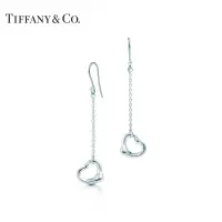 TIFFANY&CO.Tiffany 轻奢饰品925银耳钉Elsa Peretti系列心扉耳坠