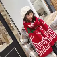 圣诞节礼物围巾冬季针织保暖百搭