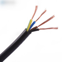 4芯电线电缆RVV4*0.5平方软护套电源线四芯信号线护套线 黑色 50米(金辉定制)