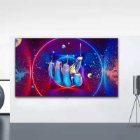 LZ 65英寸全面屏4K超高清智能网络液晶电视机黑 金两色随机发