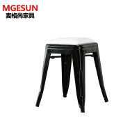 麦格尚 金属矮凳 创意可叠放铁皮小凳子等位凳复古方凳家用简约餐凳 KF