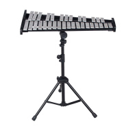 龙圣 铝板琴专业32音木琴打击乐器(32音琴+支架+琴包) 颜色随机