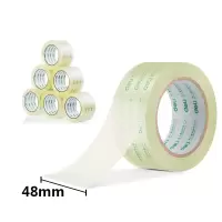 得力(deli) 30203 高透明封箱胶带48mm*60y 6卷/筒(1筒装)