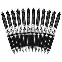 得力S01按动中性笔0.5mm黑色 12支/盒 2盒起售