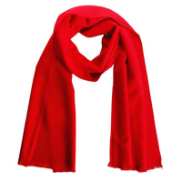 爱家(ajiacn) 大红围巾 保暖百搭围脖 红色围巾 年会礼品 中国红