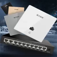 飞鱼星Q5 1200M千兆智能组网面板AP套装 分布式WiFi路由 (千兆AC·POE路由*1+千兆面板AP*5)