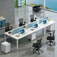 简约办公家具职员办公桌椅组合屏风办公桌员工位电脑桌椅