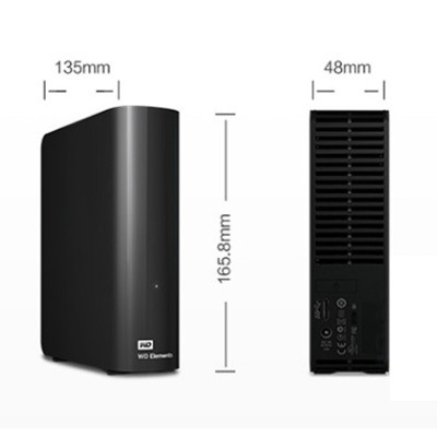 西部数据(WD)移动硬盘 标配 12TB(WDBWLG0120HBK)