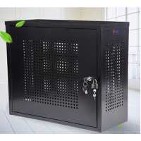 收纳箱加大电脑主机防盗保密机箱PC安全机箱禁用USB侧开双锁新款 660*460*250 单位:台