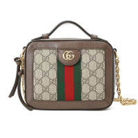 预订 GUCCI 古驰 Ophidia 小盒子 单肩包 斜挎包 手提包迷你 双G饰扣老花602576金扣