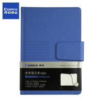 齐心 C5835 磁扣皮面笔记本 146张25K 蓝(五本装)
