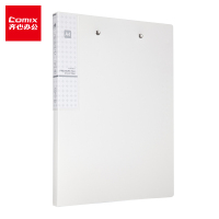 齐心 A613 抗菌轻便夹双强力夹 A4 银白(五个装)