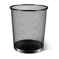 雅高9L金属垃圾桶家用垃圾分类/垃圾篓/纸篓 中号