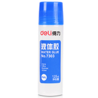 得力(deli) 7303大瓶125ml液体胶水(2支装)