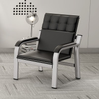 沙发茶几组合现代简约商业场所接待会客区办公沙发三人位小型客户休息沙发展厅双人沙发特价 黑色 单人位沙发