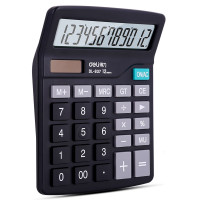 得力837非语音 双电源桌面计算器