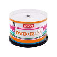 联想（Lenovo）DVD+R 光盘/刻录盘 16速4.7GB 办公系列 空白光盘 2桶 100片