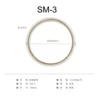 广博 SM-3双面胶 超薄强力高粘白色手工双面胶 6卷/筒