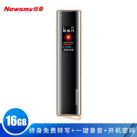 纽曼(Newsmy)录音笔 V03 16G 专业普及微型高清降噪 学习/会议采访取证适用 MP3播放器 金色