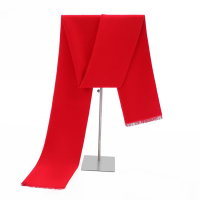 年会红围巾/中国红围巾公司聚餐可定制LOGO(礼盒装)32*180cm