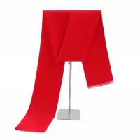 年会红围巾/中国红围巾公司聚餐可定制LOGO(礼盒装)32*180cm
