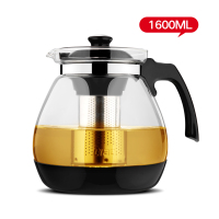 紫丁香 耐热耐高温玻璃茶壶 茶水分离过滤泡花茶冲茶壶 单壶1600ml