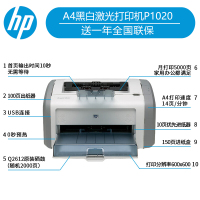 惠普(HP)CC418A A4单功能黑白激光机 1020P