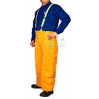 威特仕(WELDAS)金黄色皮吊带裤M