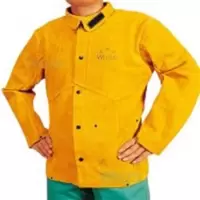 威特仕(WELDAS)金黄色皮上身焊服S