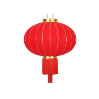 定做180#绸布大红灯笼（撑开后直径120cm）