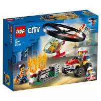 乐高LEGO积木 消防直升机高空救援