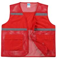 双口袋丝网马甲