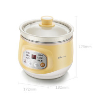 小熊DDG-D10J2煲汤电炖锅煮粥小炖锅微电脑 1升内胆+静音工作+防烧干保护