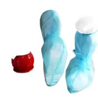 / 紫羲 防护鞋套 无尘鞋套 高筒靴套 浅蓝色