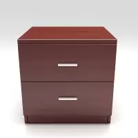 LMFU 床头柜500*450*500mm 板式两抽屉 LZM