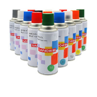 TM 三和自喷漆金属防锈汽车轮毂涂鸦墙面手摇喷漆家具木器白色自喷漆350ml*5瓶