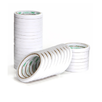 得力30400棉纸双血胶带9mm*10y 得力棉纸双面胶带 双面胶