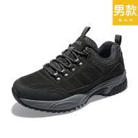骆驼(CAMEL) 户外徒步鞋子男士防水防滑耐磨厚底运动登山鞋 A032303665 黑/碳灰/灰 男 38