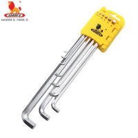 威力狮(wynn‘s)1 9件套铬钒钢Z型特长内六角扳手 六角螺丝刀内六角扳手组套W0583