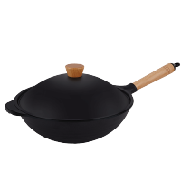 德鲁曼厨具乐无烟黑金炒锅DC-3202