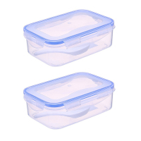 长方形密封保鲜饭盒微波炉加热塑料保温饭盒