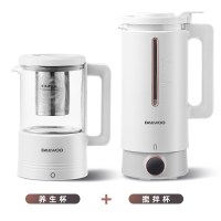 大宇豆浆机+养生壶 流云白