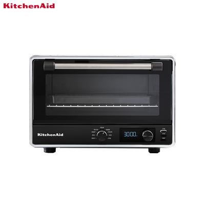 美国kitchenaid电烤箱凯膳怡5KCO211家用多功能台式小型烘焙面包蛋糕速热烤箱21L容量 黑色