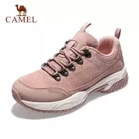 骆驼(CAMEL) 户外徒步鞋子女士防水防滑耐磨厚底运动登山鞋 A033036277 婴儿粉/米白 女 38