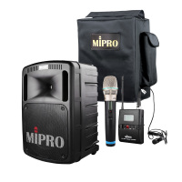 Zs-MIPRO 咪宝MA-808无线户外音箱蓝牙便携式会议移动拉杆音响大功率扩音机器 配一手持一领夹话筒套装