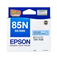 爱普生(EPSON) T0855 淡青色墨盒85n墨盒EPSON1390R330 T0855原装爱普生墨盒 单个装